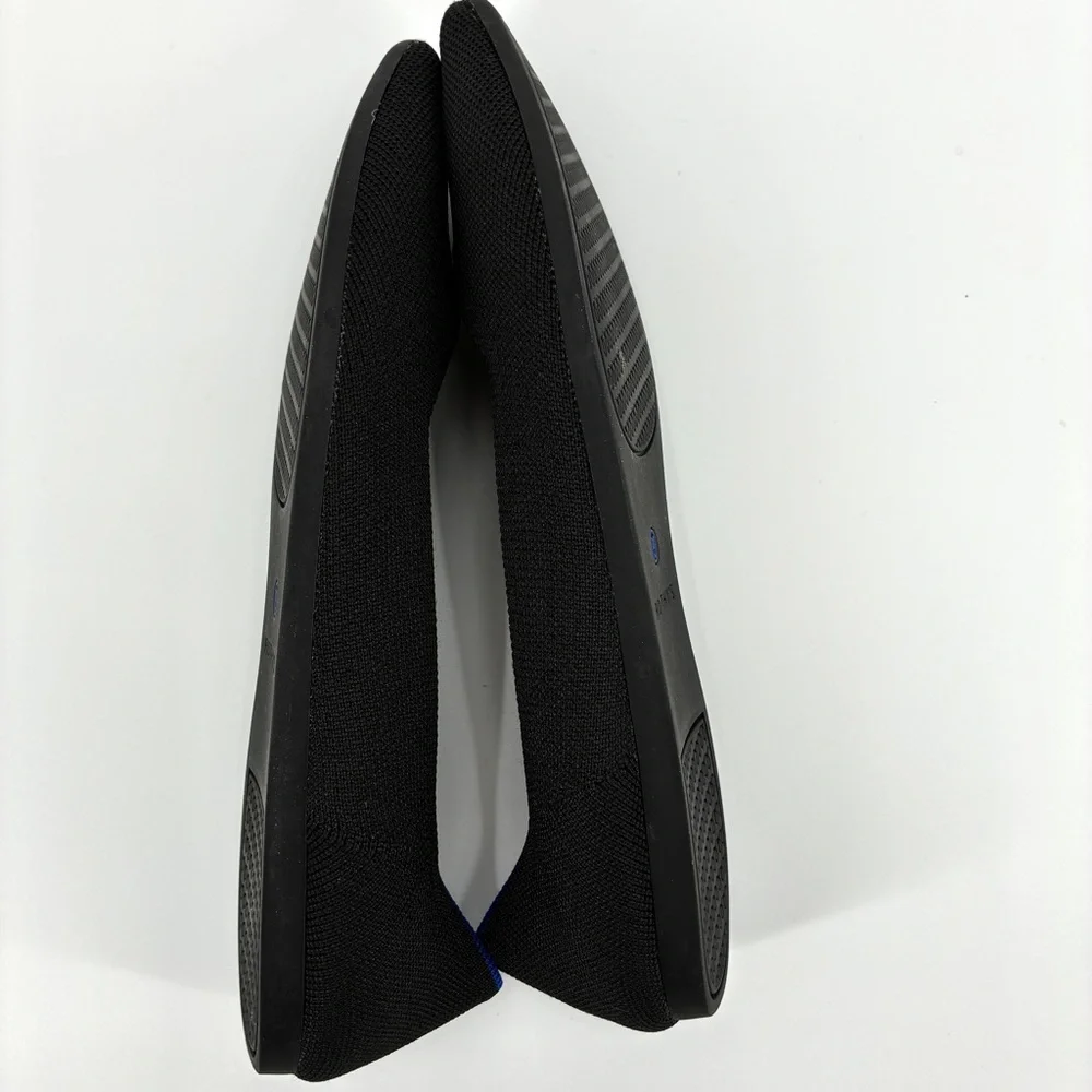 Rothy’s Women’s Black Knit ‘The Point’ Flats Slip On Dress Shoes Comfort Size 9 - Picture 10 of 10